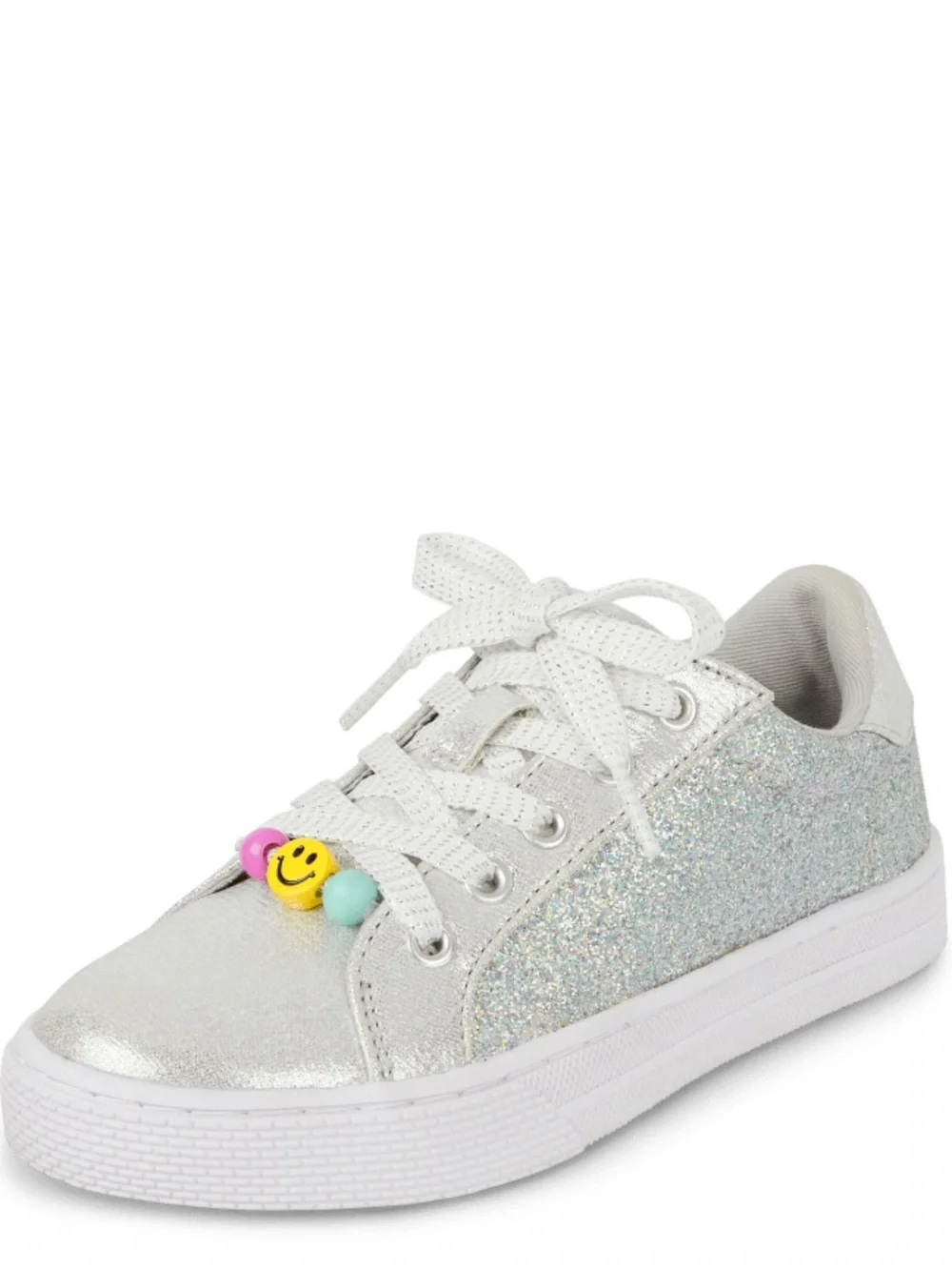 The Children's Place Girls Beaded Glitter Low Top Sneaker Size 13